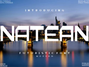 natean display font