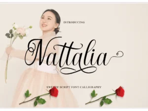 nattalia script font