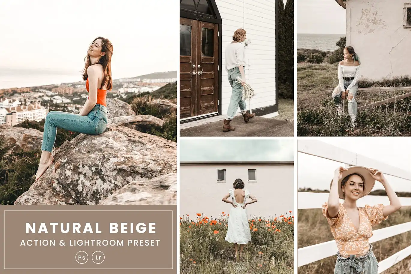 Natural Beige Action & Lightroom Presets