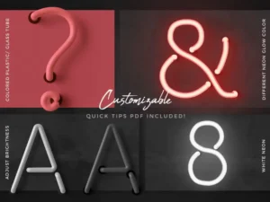 neon alphabet kit4