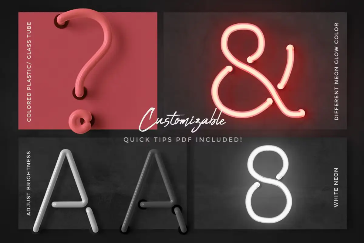 Neon Alphabet Kit