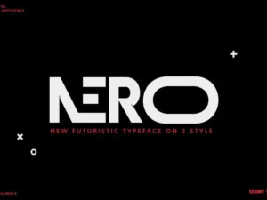 nero typeface by skinny type