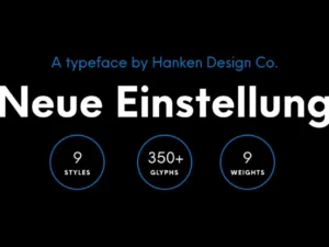 neue einstellung font by alfredo marco pradil
