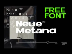 neue metana free font