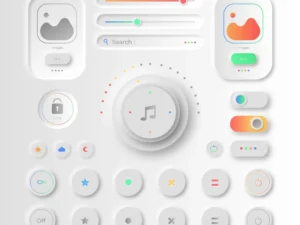 neumorphic design ui elements 4