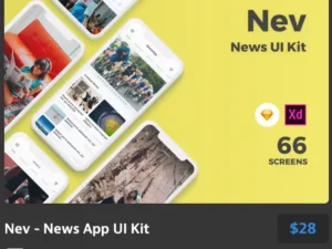 nev news app ui kit