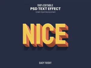 nice fun and bold 3d text effect