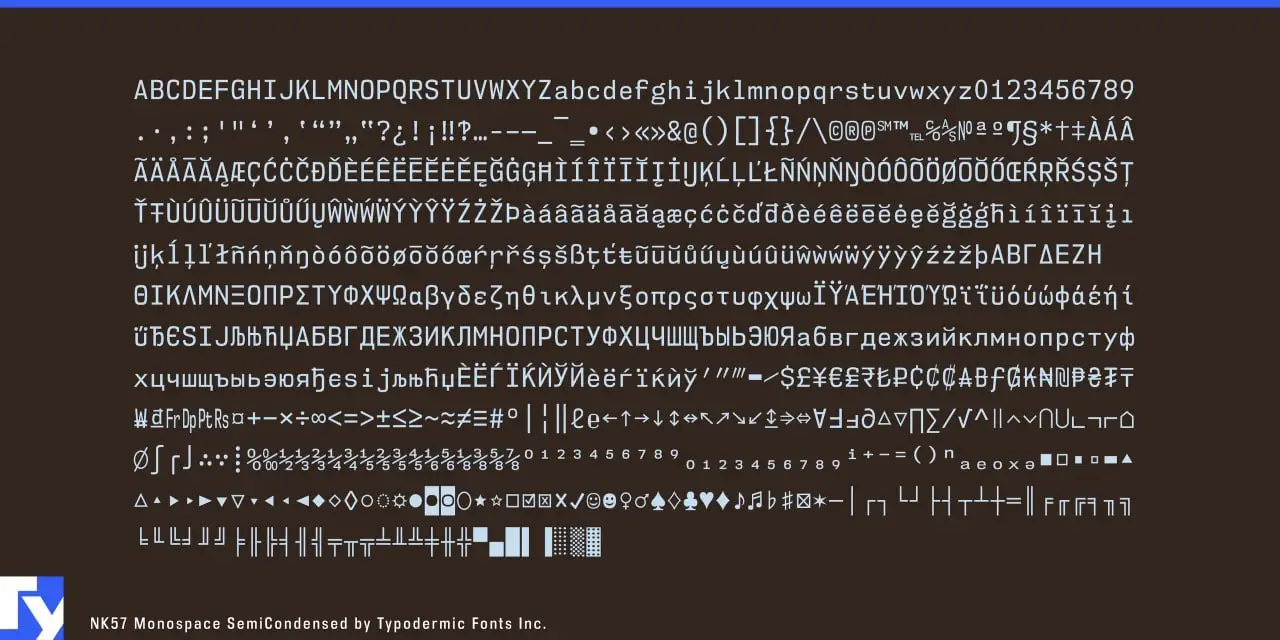 Nk57 Monospace By Ray Larabie 5 nk57 monospace by ray larabie 4