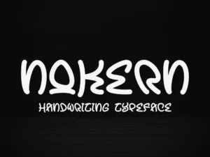nokern handwriting typeface by julpik