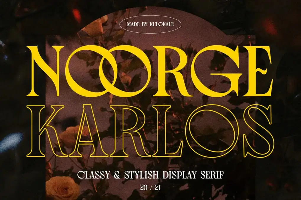 Noorge Karlos Vintage & Classy Display Serif Font-By Kulokale Studio 3 noorge karlos vintage classy display serif font by kulokale studio
