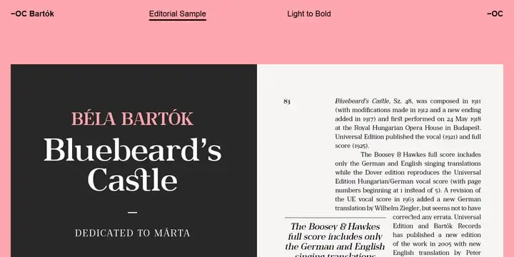 Oc Bartok Font Family (C) Otherwherecollective Extended Latin 6 oc bartok font family c otherwherecollective extended latin 4