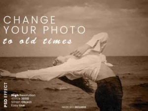 old times photo psd effect