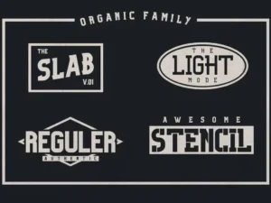 organic family font 2