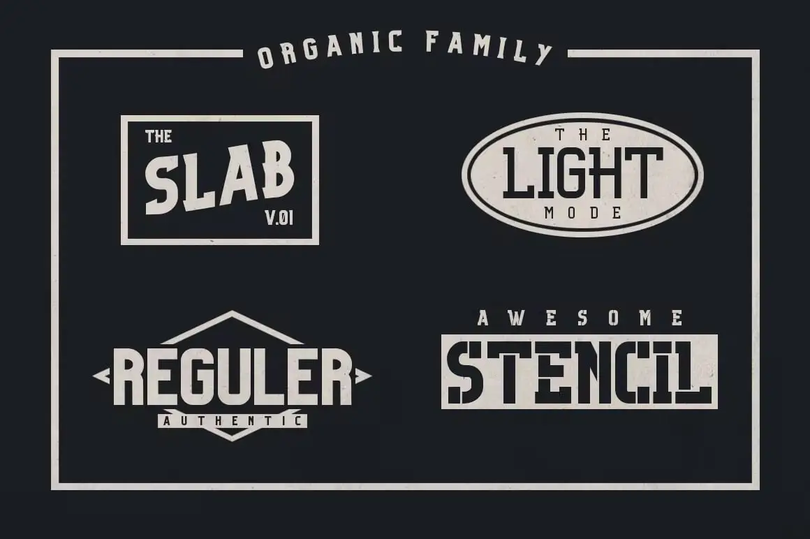 Organic Family Font