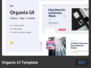 organix ui template
