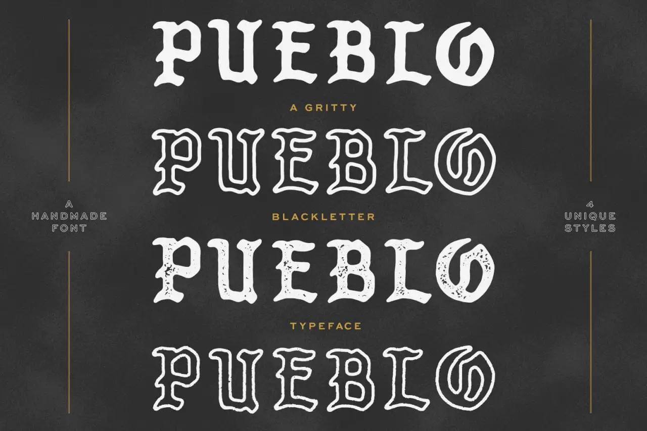 Pueblo Font 1 pueblo font