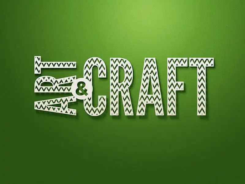 Paper Cut Stencil Cut Text Effect