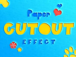 paper cutout text effect graphicsegg
