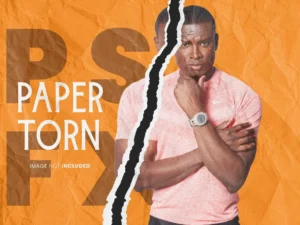 paper torn photo effect 3