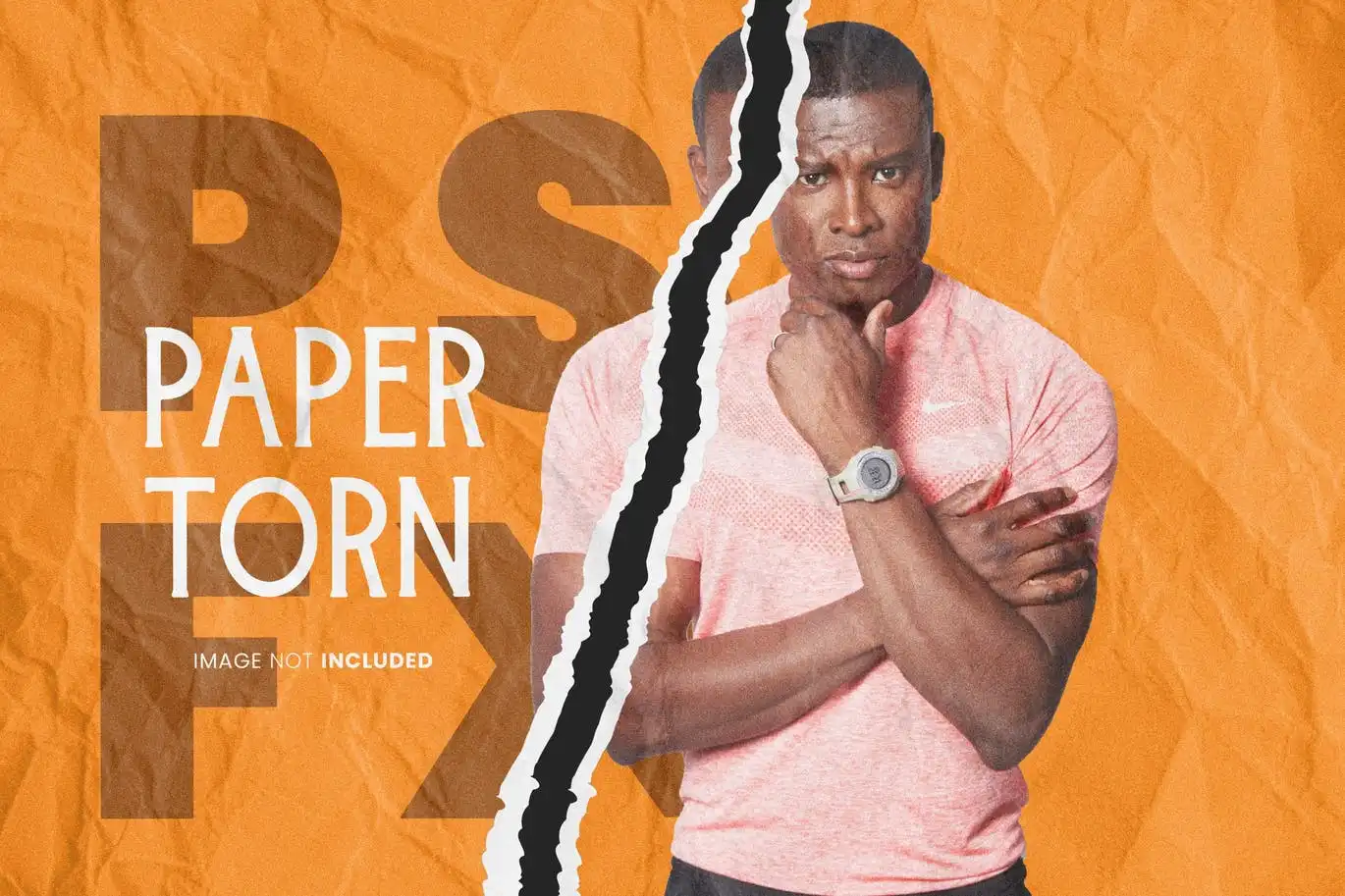 Paper Torn Photo Effect