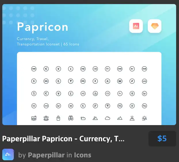 Paperpillar Papricon - Currency, Travel, Transportation 5 paperpillar papricon currency travel transportation