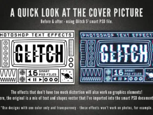 photoshop glitch text effects 4