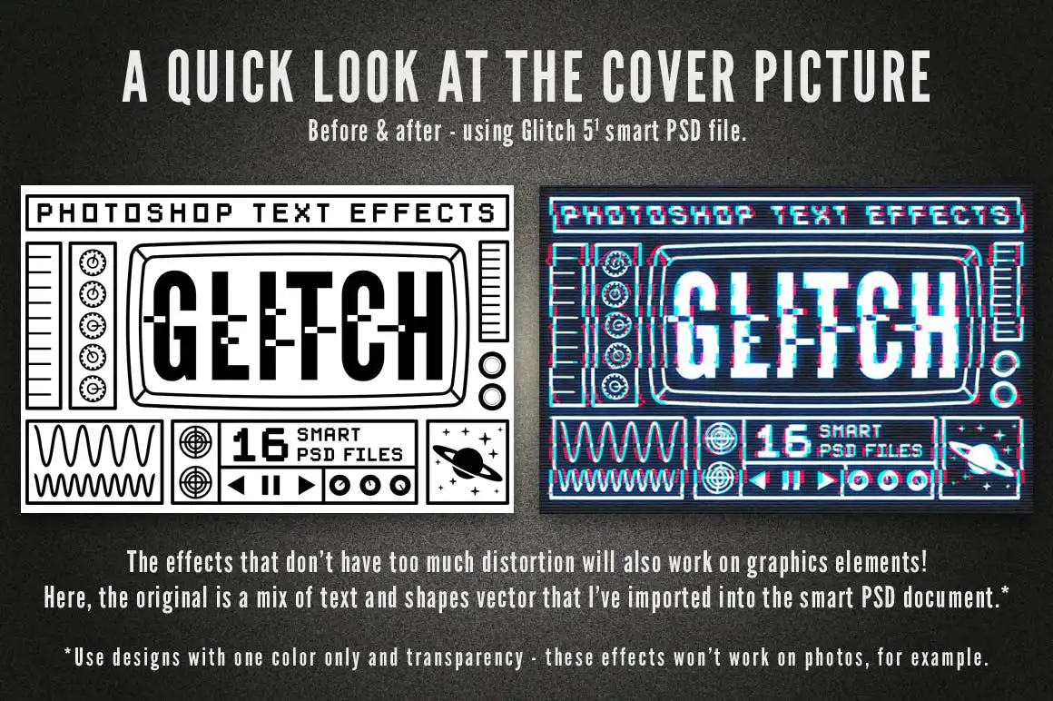 Photoshop Glitch Text Effects