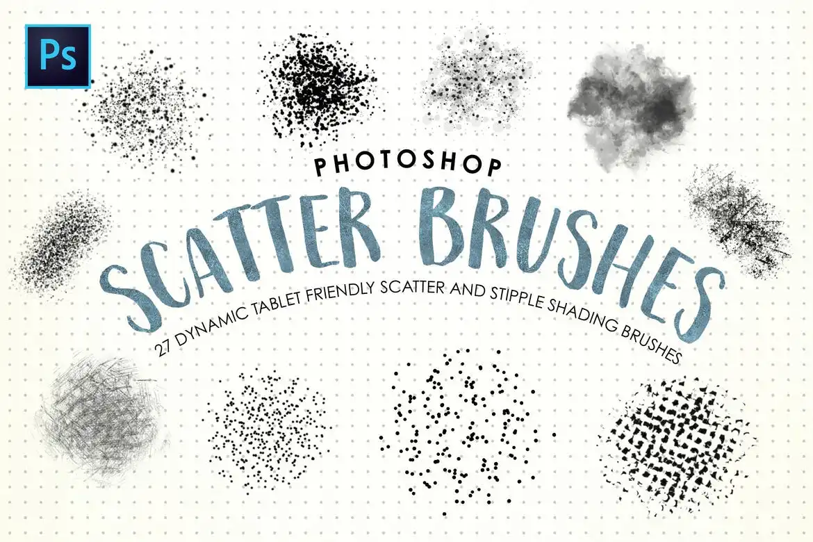 Photoshop Scatter &amp; Stipple Brushes