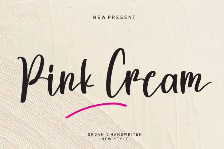 Pink Cream Script Font