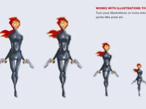 pixel art photoshop action 4