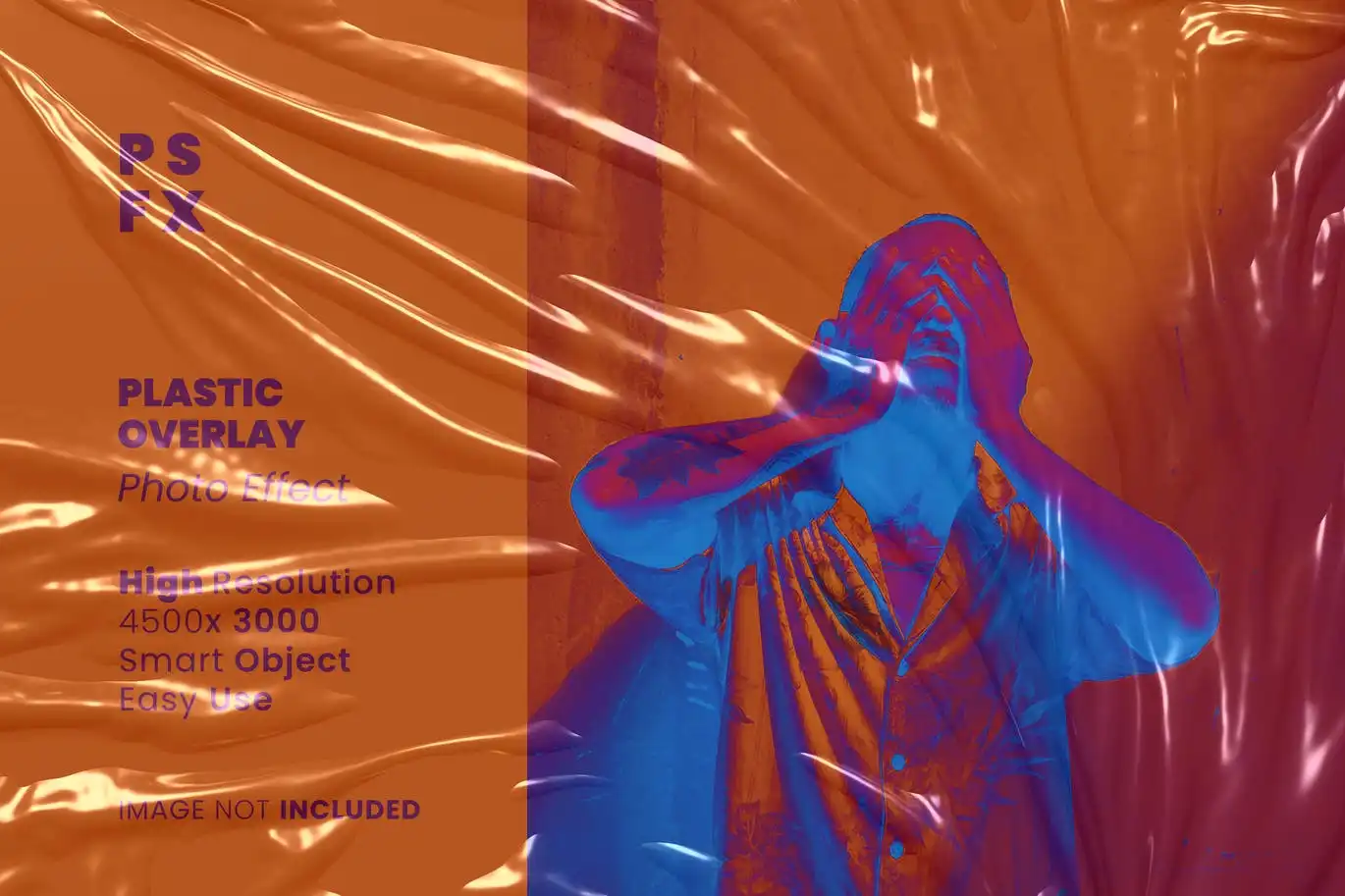 Plastic Overlay Photo Effect For Photoshop