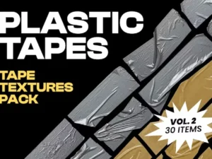 plastic tapes vol2 30 textures pack 1