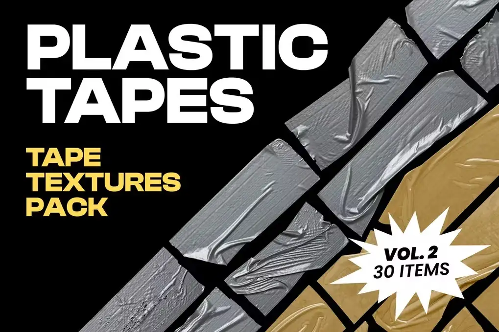 Plastic Tapes Vol2 30 Textures Pack 1