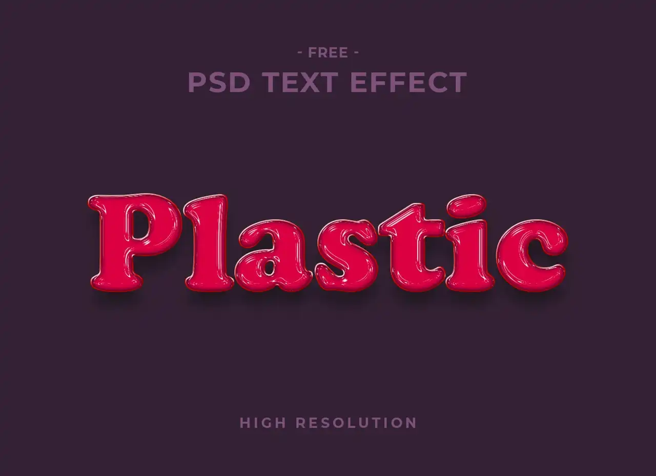Plastic Text Effect-Graphicsegg