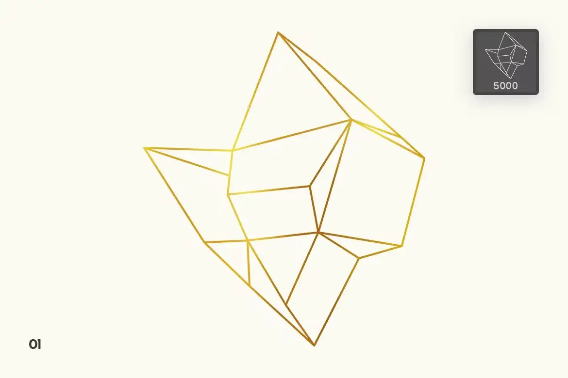 Polygonal Shapes Photoshop Brushes