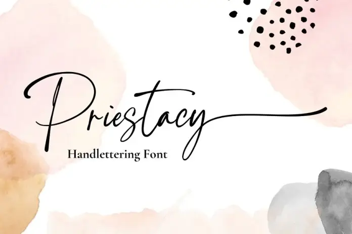 Priestacy Handwritten Font 4 priestacy handwritten font