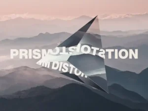prism lens distortion photo effect