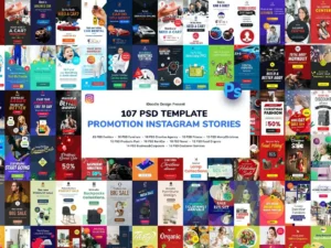 promotion instagram stories psd template