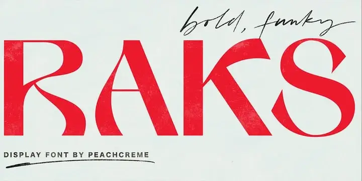 Raks-Modern Display Font 5 raks modern display font