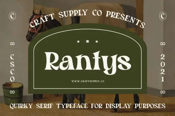 Rantys Font 1 rantys font
