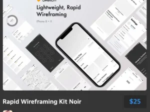 rapid wireframing kit noir
