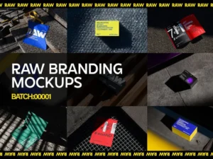 raw branding mockups batch