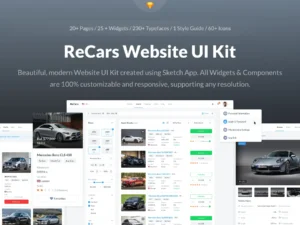 recars website ui kit1