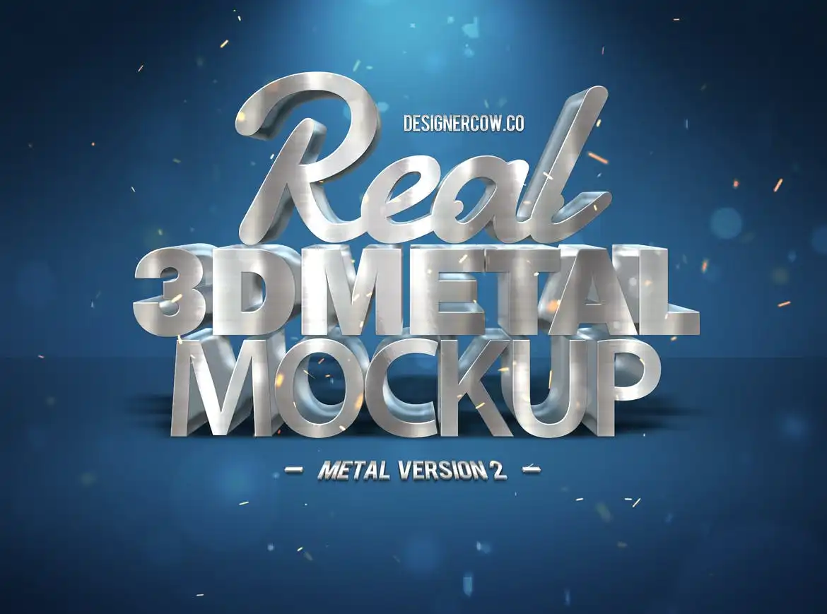 Real 3D Text Mockups V
