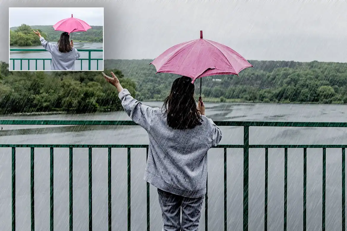 Real Rain Effect Photoshop Actions