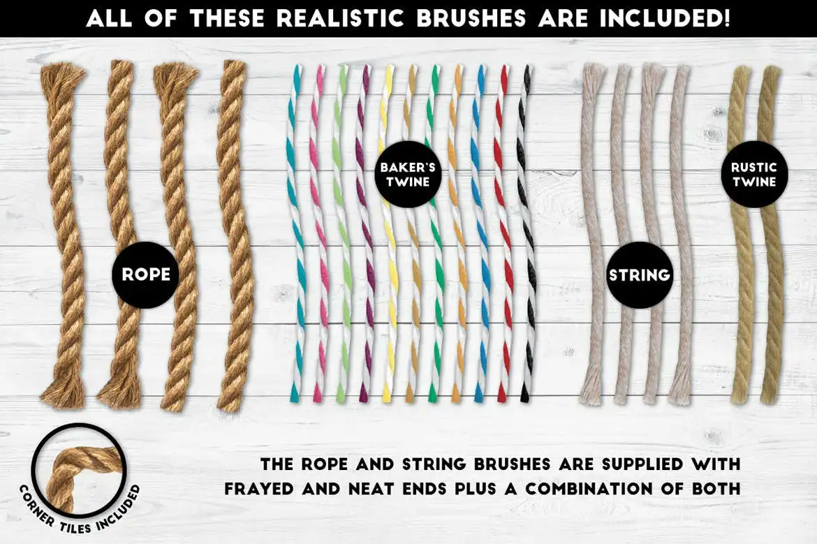 Real Rope-Illustrator Brushes