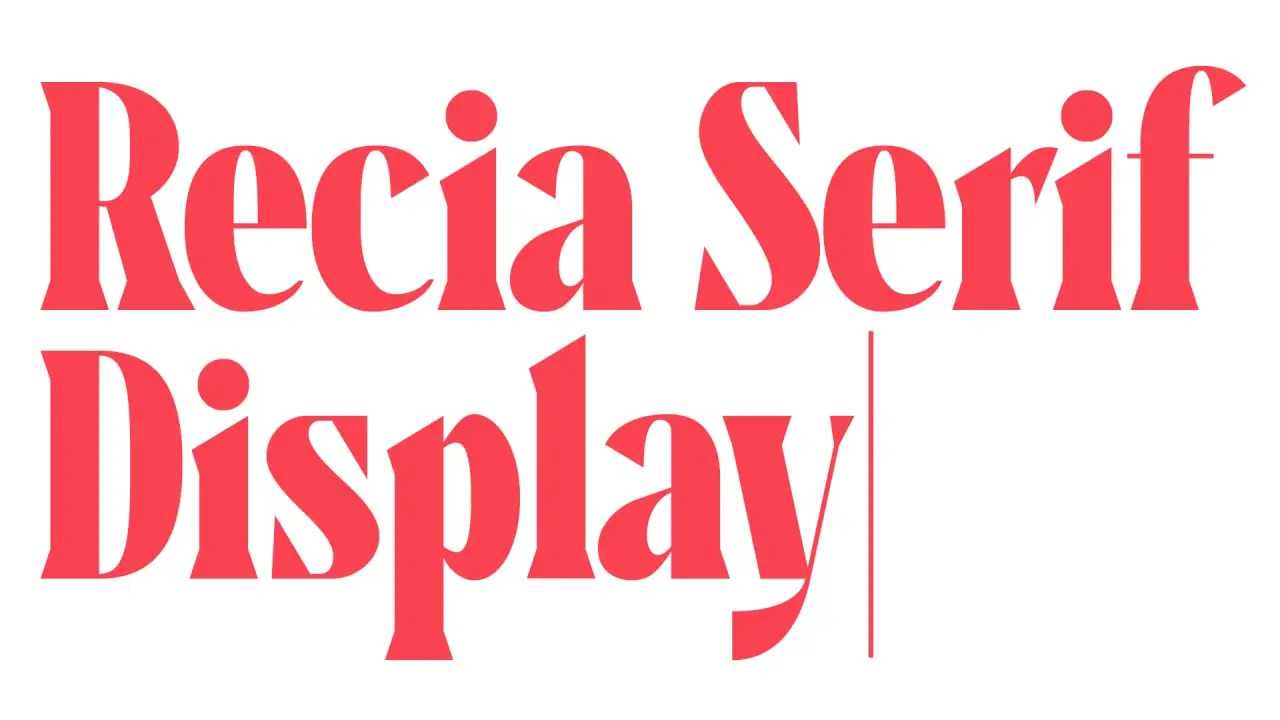 Recia Serif Display-Free Font 5 recia serif display free font