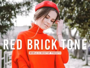 red brick tone mobile desktop lightroom presets 2