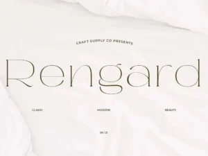 rengard modern serif typeface