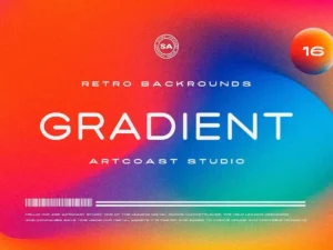 retro gradient backgrounds